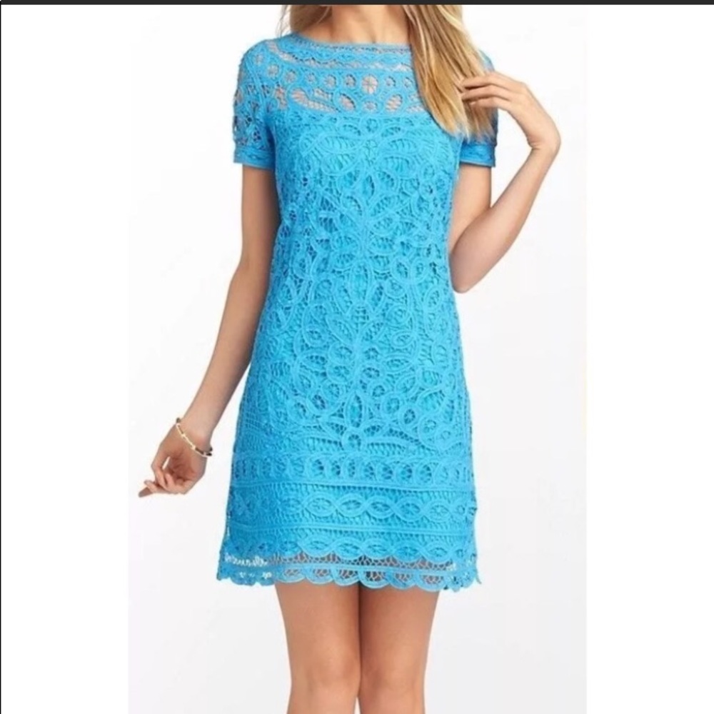 Blue lace Lilly Pulitzer dress